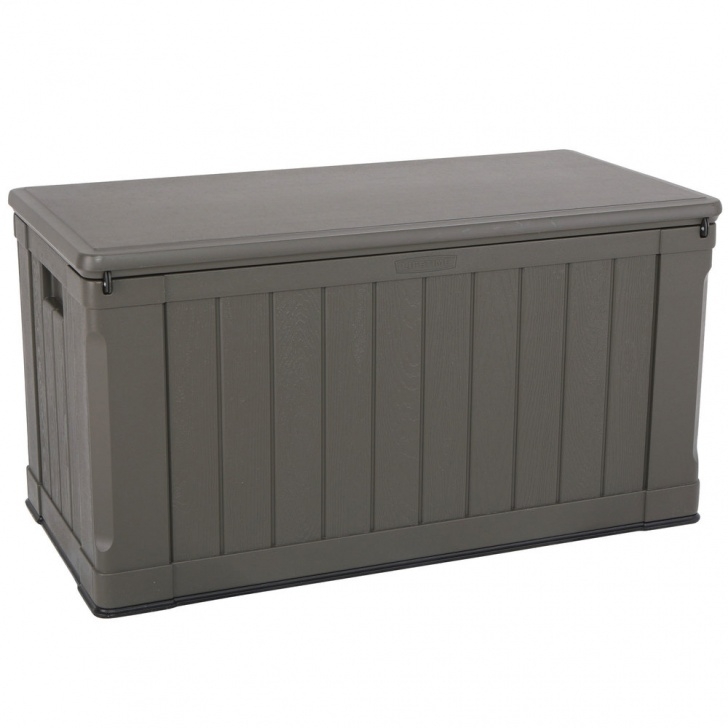 Large Outdoor Storage Containers Lifetime 60089 Brown 116 Gallon Outdoor Storage Box Picture 651
