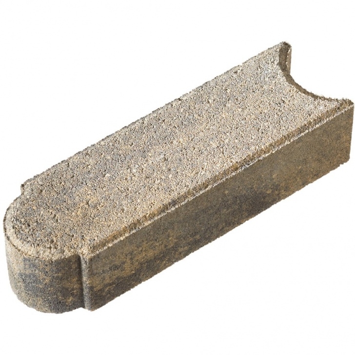 Lowes Stones For Yard Shop Charcoal/Tan Concrete Straight Edging Stone (Common Image 021