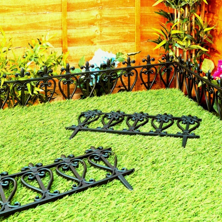 Metal Flower Bed Edging Garden Edging Lawn Flowerbed Border Fence Ornate Metal Image 889