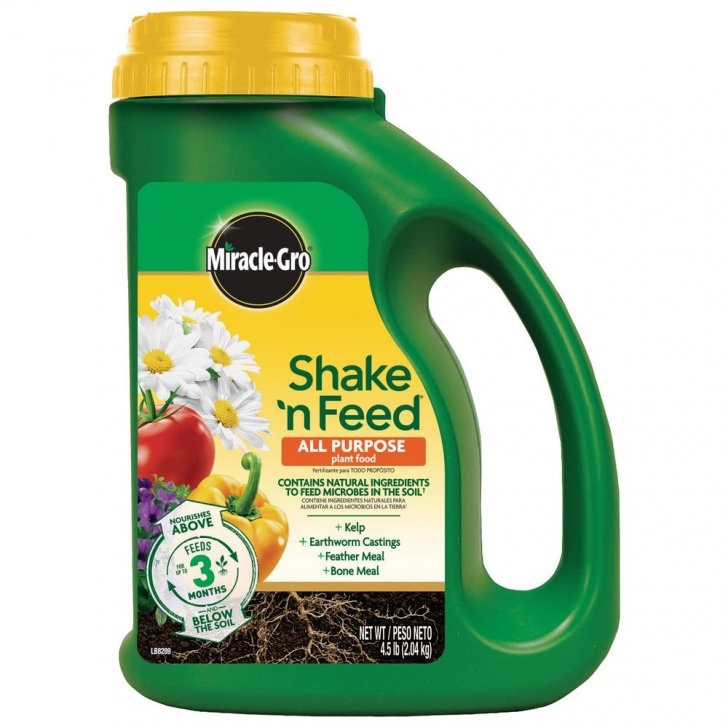 Miracle Gro Vegetable Fertilizer Miracle-Gro Shake 'N Feed 4.5 Lbs. All Purpose Plant Food Image 750