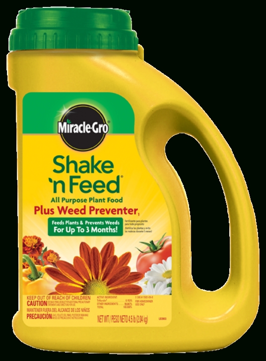 Miracle Grow For Vegetables Miracle-Gro Shake'N Feed All Purpose Plant Food Plus Weed Picture 694