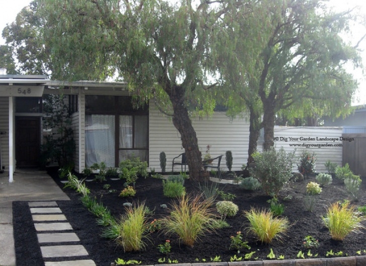 Modern Garden Designers Mid Century Modern Landscape Transformation - Midcentury Photo 997