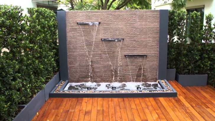 Modern Outdoor Wall Fountain Water Feature For Modern Bangkok Garden - Youtube Image 306