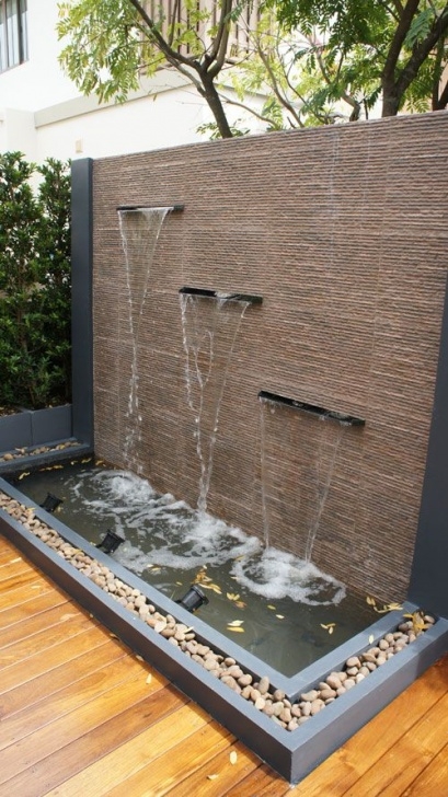 Modern Outdoor Water Fountain Water Wall Features For Patios | Decoration, Modern Photo 373