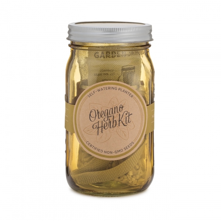 Modern Sprout Garden Jar Modern Sprout Mix-Colored Mason Jar Self-Watering Organic Photo 950
