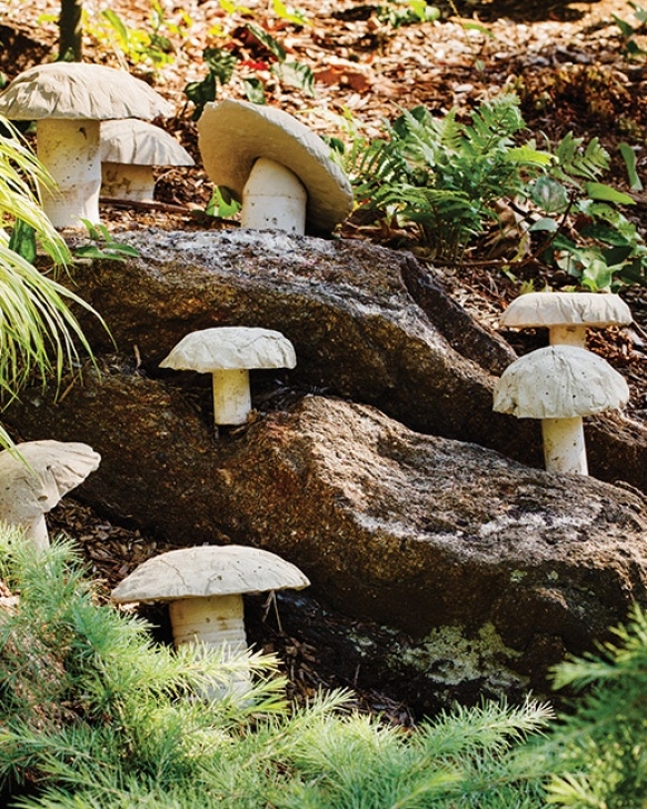Mushroom Growing In Garden Mushroom Garden Ornaments | Sweet Paul Magazine Photo 881