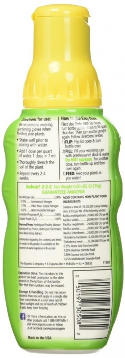 Organic Indoor Plant Fertilizer Espoma Company Inpf8 Organic Indoor Plant Food, 8 Oz 1 Image 788