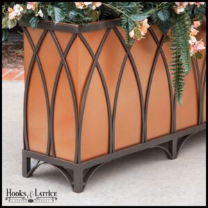 Outdoor Wall Planters Wrought Iron Arch Wrought Iron Planters, Outdoor | Hooks &amp; Lattice Picture 215