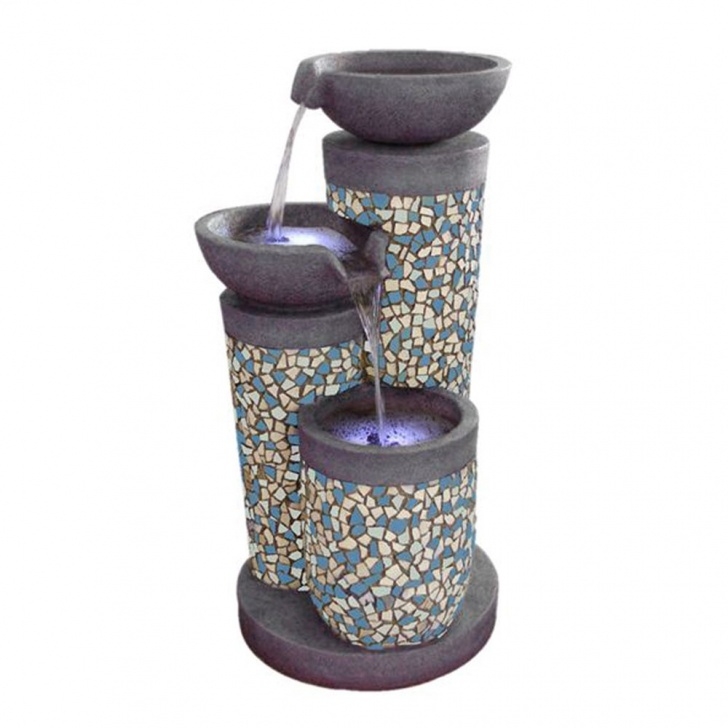 Outdoor Water Fountains Canada 23 Led Outside Fountains, Large Lighted Rock Fountain Picture 659