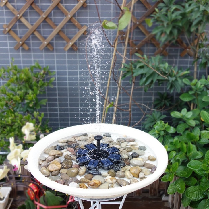 Outdoor Water Fountains Canada Bird Bath Fountain Solar Powered Water Pump Floating Picture 826