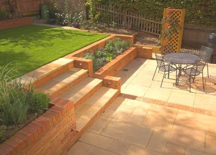 Patio On Sloped Garden Best 25+ Garden Levels Ideas On Pinterest | Terraced Image 497