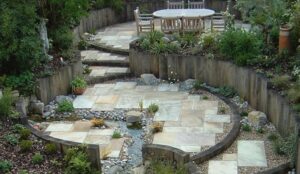 Patio On Sloping Garden Inspiring And Beautiful Sloped Garden Ideas - Decoritem Photo 438