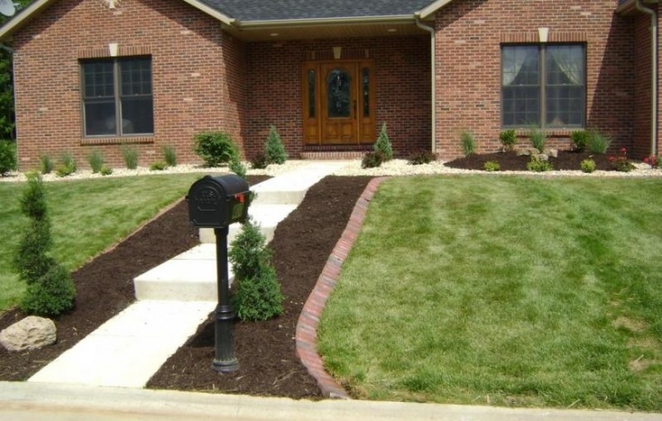 Pavers For Flower Bed Edging Weilbacher Landscaping - Installation Of Mulch, Decorative Image 098