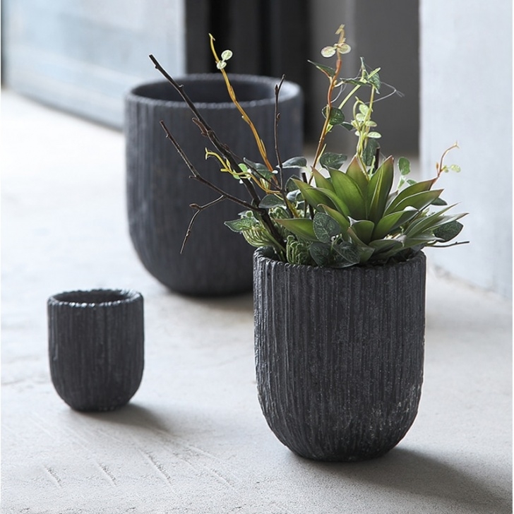 Plants For Tiny Pots Small Volcanic Mud Clay Table Flower Bonsai Pot Decorative Image 216