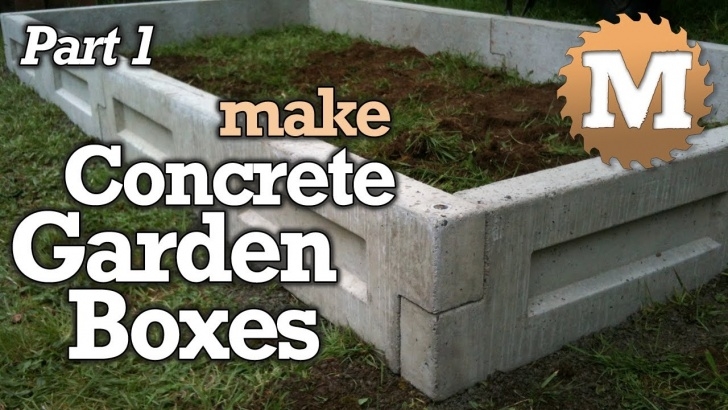 Raised Bed On Concrete Amazing Concrete Garden Boxes Part 1- Diy Forms To Pour Image 012
