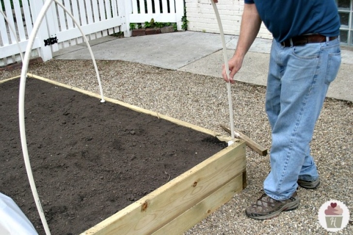 Raised Bed Vegetable Garden Covers How To Make A Raised Garden Bed Cover - Hoosier Homemade Picture 842