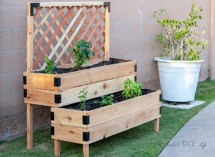 Raised Vegetable Beds On Legs Diy Tiered Raised Garden Bed - Full Tutorial And Plans Photo 541