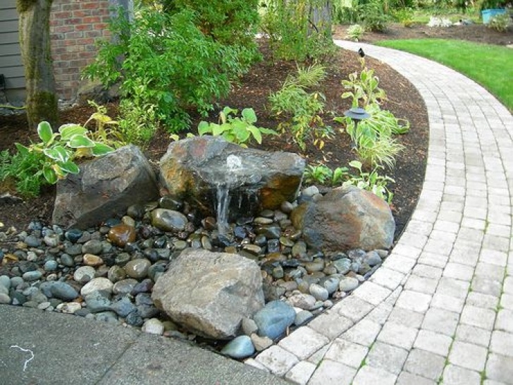 Small Backyard Water Features Paver Walkway And Small Water Feature | Backyard Water Picture 035