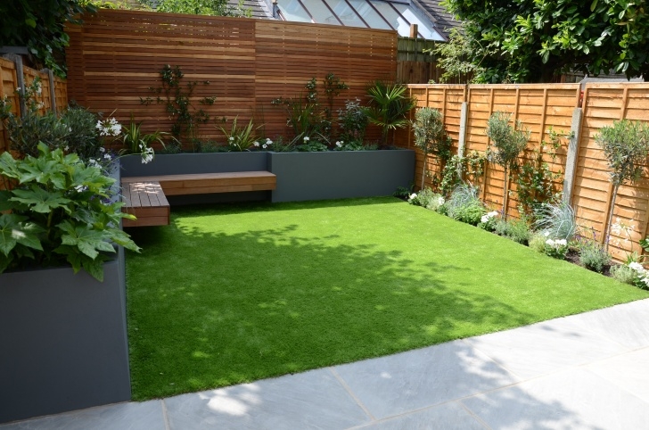 Small Garden Landscape Design Small Garden Design Fake Grass Low Mainteance Contempoary Photo 072