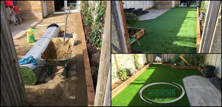 Small Garden Transformations Small Back Garden Transformation Using Artificial Grass Picture 292