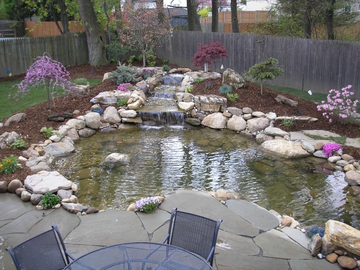 Small Ponds With Waterfall Ideas For Garden Fish Ponds Details ~ Home Landscaping Picture 098