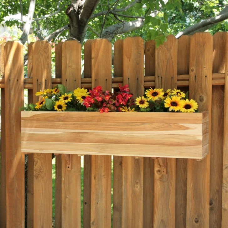 Small Wooden Garden Fence Have To Have It. Rectangle Teak Wood Sunshine Flower Box Image 923