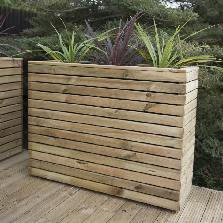 Tall Plant Pots Outdoor Linear Tall Planter 90 X 120Cm Photo 616