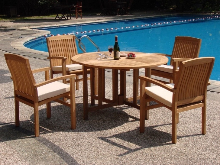 Teak Patio Dining Set Wholesaleteak 5 Piece Grade-A Teak Dining Set With 48 Photo 199