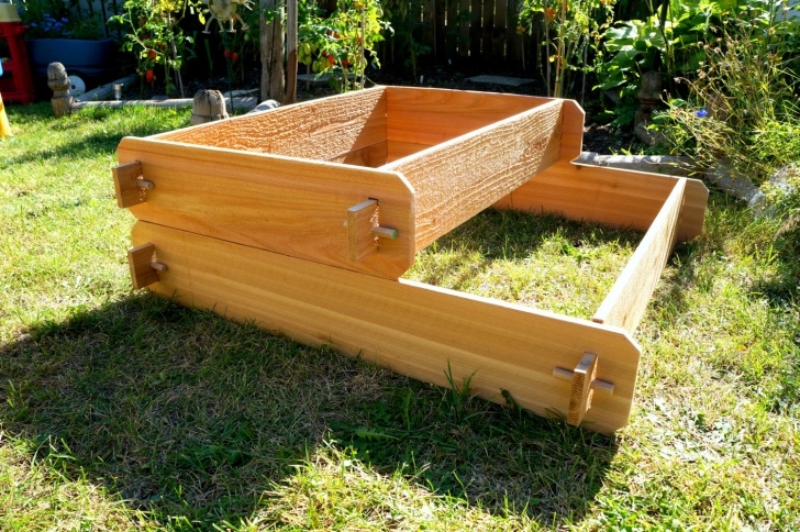 Tiered Raised Garden Bed Raised Garden Bed 2 Tier Cedar Raised Planters Raised Beds Image 391