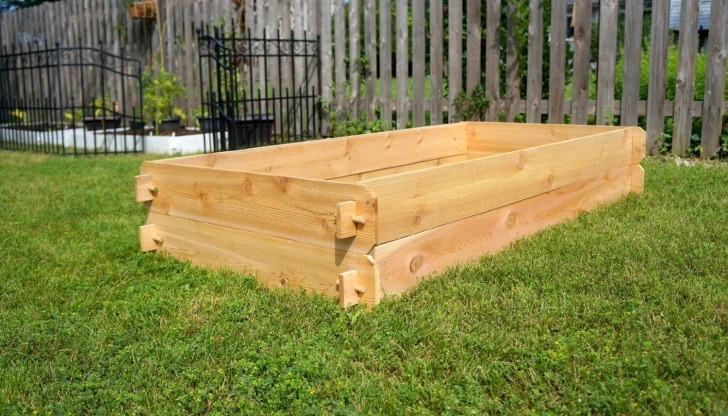 Vegetable Planters For Patio Raised Garden Planter Bed Flower Box Cedar Vegetable Picture 285