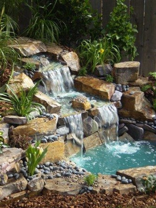 Waterfalls For Outdoor Ponds Cool 41 Awesome Small Waterfall Pond Landscaping Ideas Photo 079