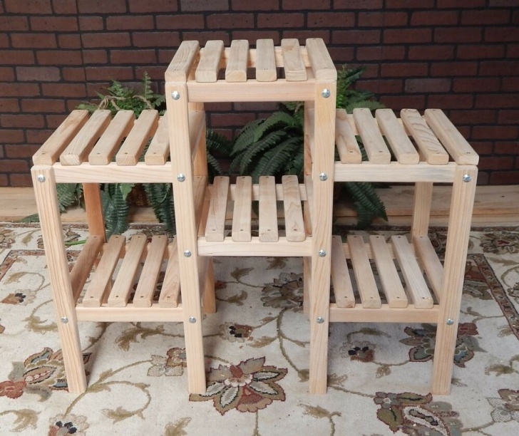 Wooden Plant Stands Outdoor Plant Stand Cypress Wooden 6 Shelf Indoor Outdoor Patio Photo 605