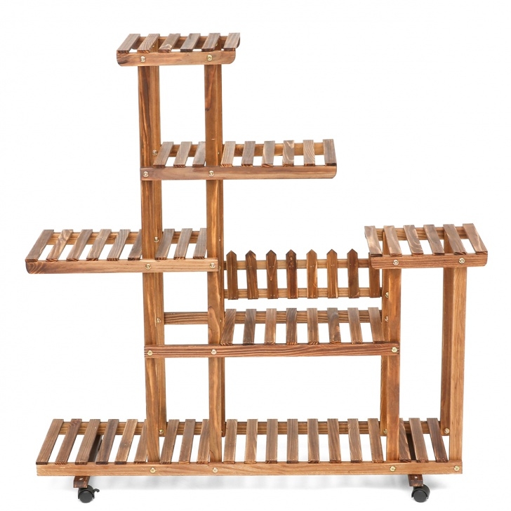 Wooden Plant Stands Outdoor Wooden Plant Stand Indoor Outdoor Patio Garden Planter Photo 325