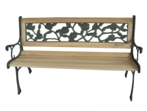 Wrought Iron Garden Bench Foxhunter Outdoor Wooden Slat 3 Seater Garden Bench Rose Photo 531 Wrought Iron Garden Bench Foxhunter Outdoor Wooden Slat 3 Seater Garden Bench Rose Photo 531