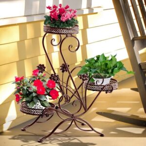 Wrought Iron Plant Stands Indoor Metal Outdoor Indoor Pot Plant Stand Garden Decor Flower Image 938