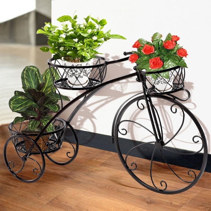 Wrought Iron Plant Stands Indoor Outdoor Indoor Pot Plant Stand Garden Decor Flower Rack Photo 763