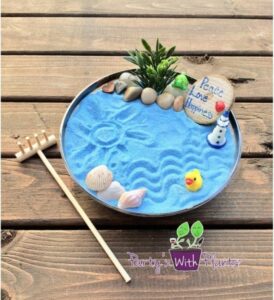 Zen Garden Mini Diy Mini Zen Garden Ocean Desk Accessory Diy Zen Kit Sand | Etsy Picture 901